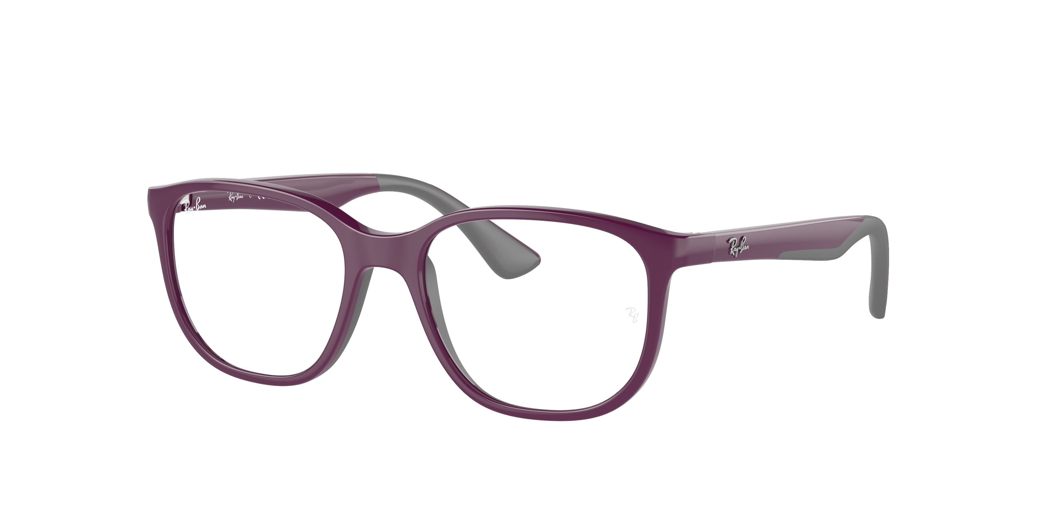 Ray-Ban Junior Vista RY9078VF Square Eyeglasses  3948-Violet On Grey 48-135-16 - Color Map Pink