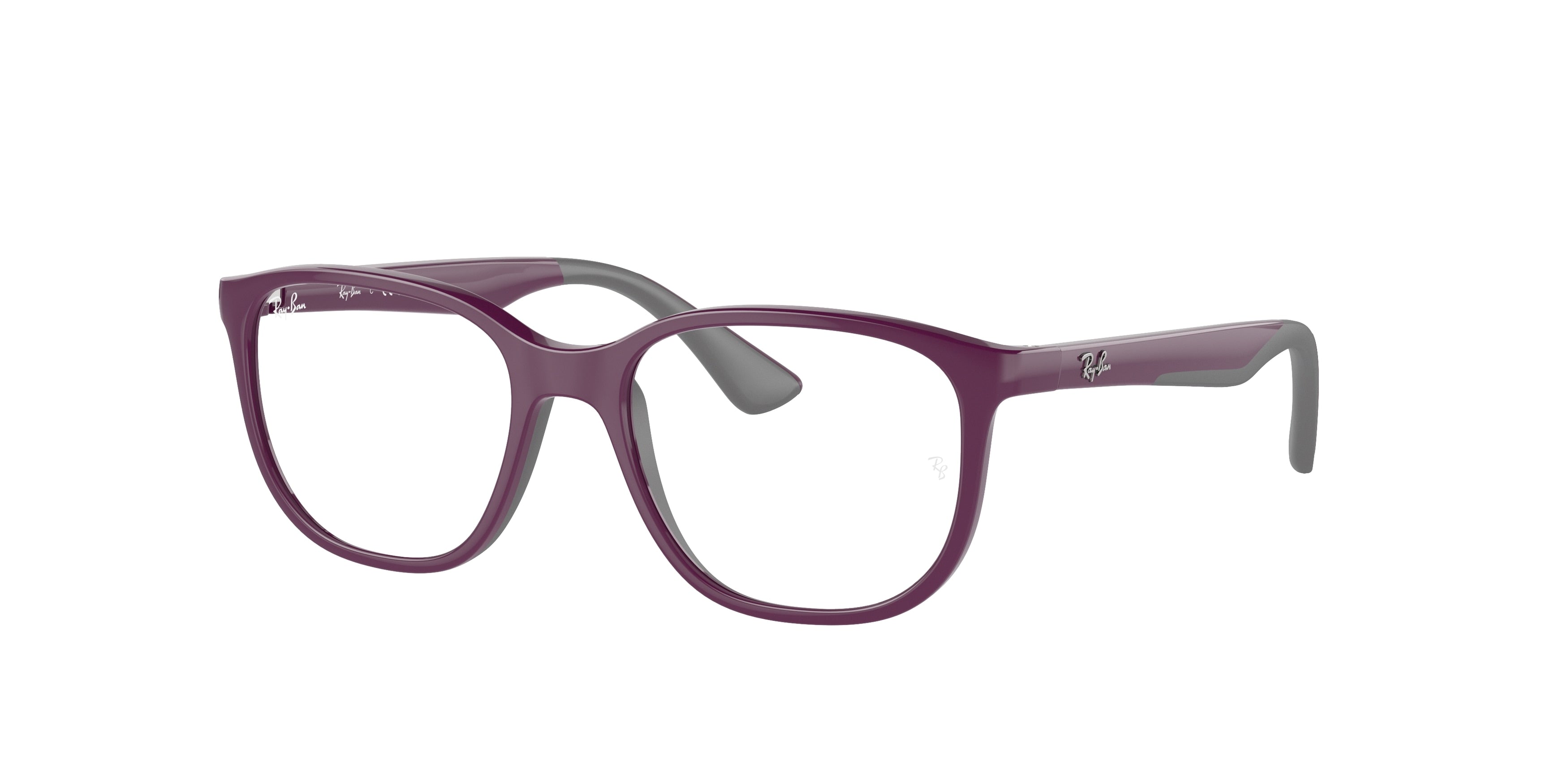 Ray-Ban Junior Vista RY9078V Square Eyeglasses  3948-Violet On Grey 48-135-16 - Color Map Pink