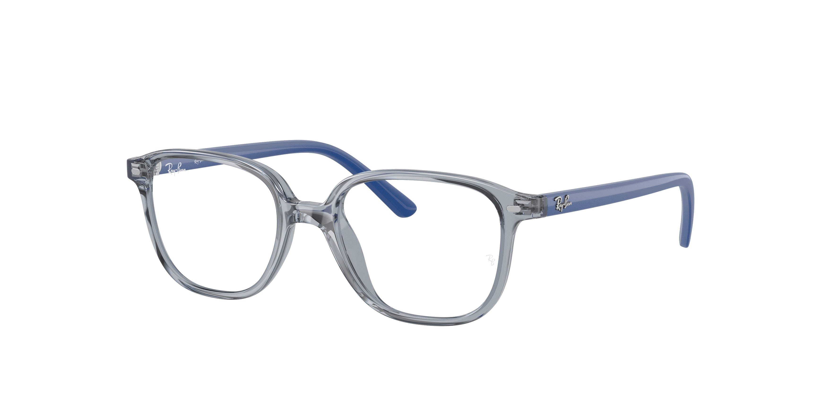 Ray-Ban Junior Vista JUNIOR LEONARD RY9093V Square Eyeglasses  3897-Transparent Blue 45-130-16 - Color Map Blue