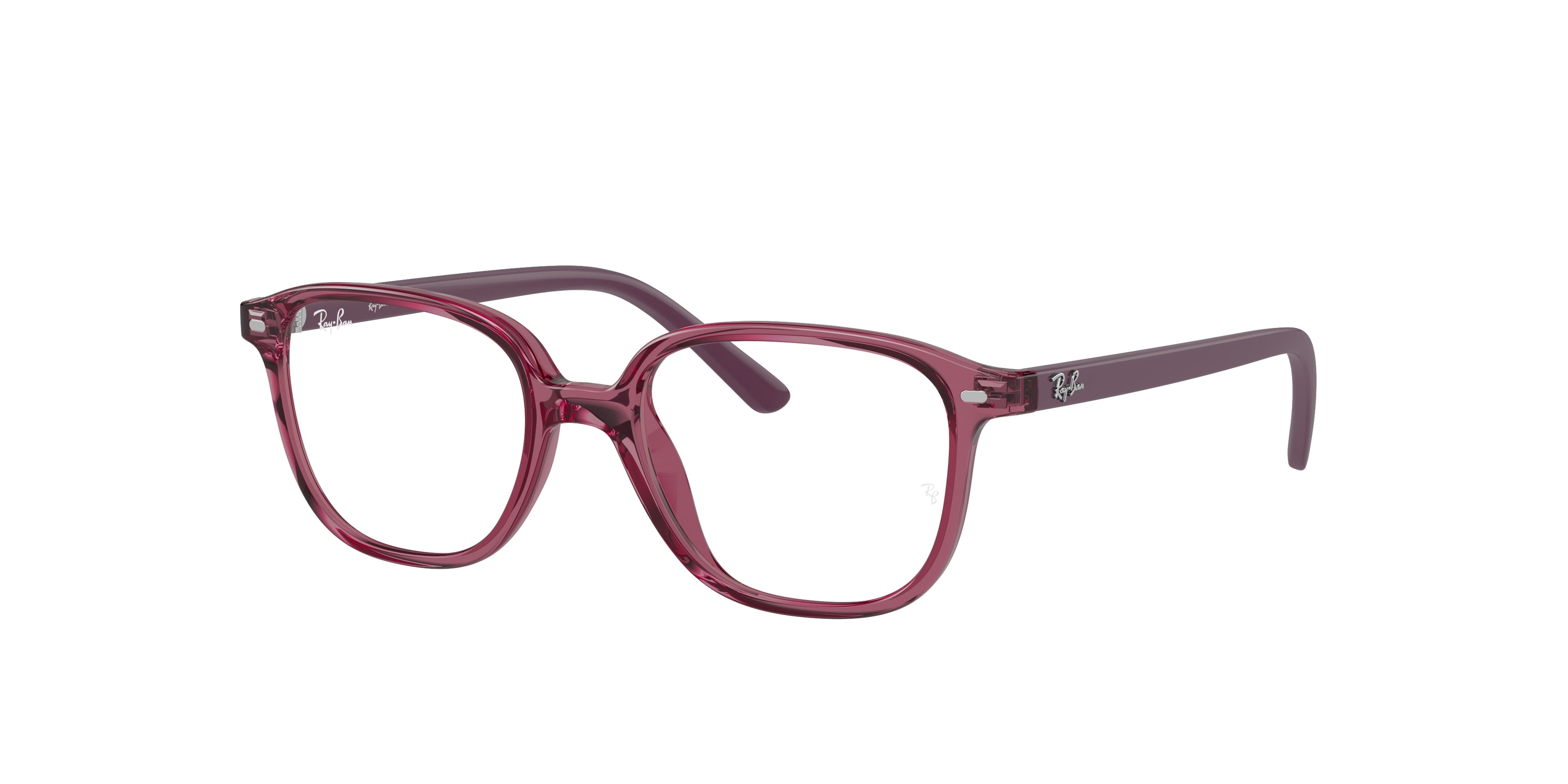 Ray-Ban Junior Vista JUNIOR LEONARD RY9093V Square Eyeglasses  3898-Transparent Pink 45-130-16 - Color Map Pink