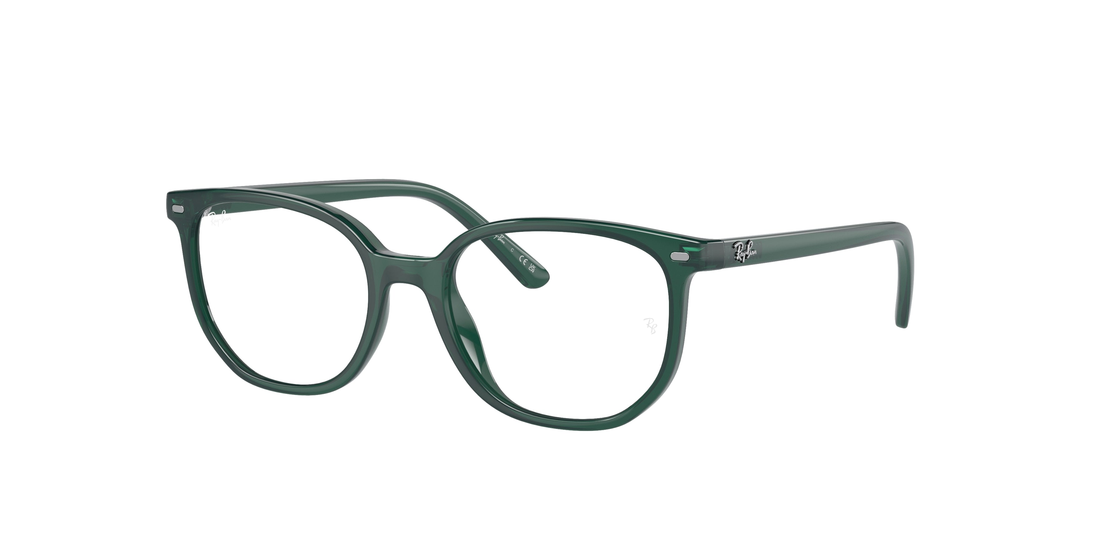 Ray-Ban Junior Vista JUNIOR ELLIOT RY9097V Irregular Eyeglasses  3927-Opal Green 46-130-16 - Color Map Green