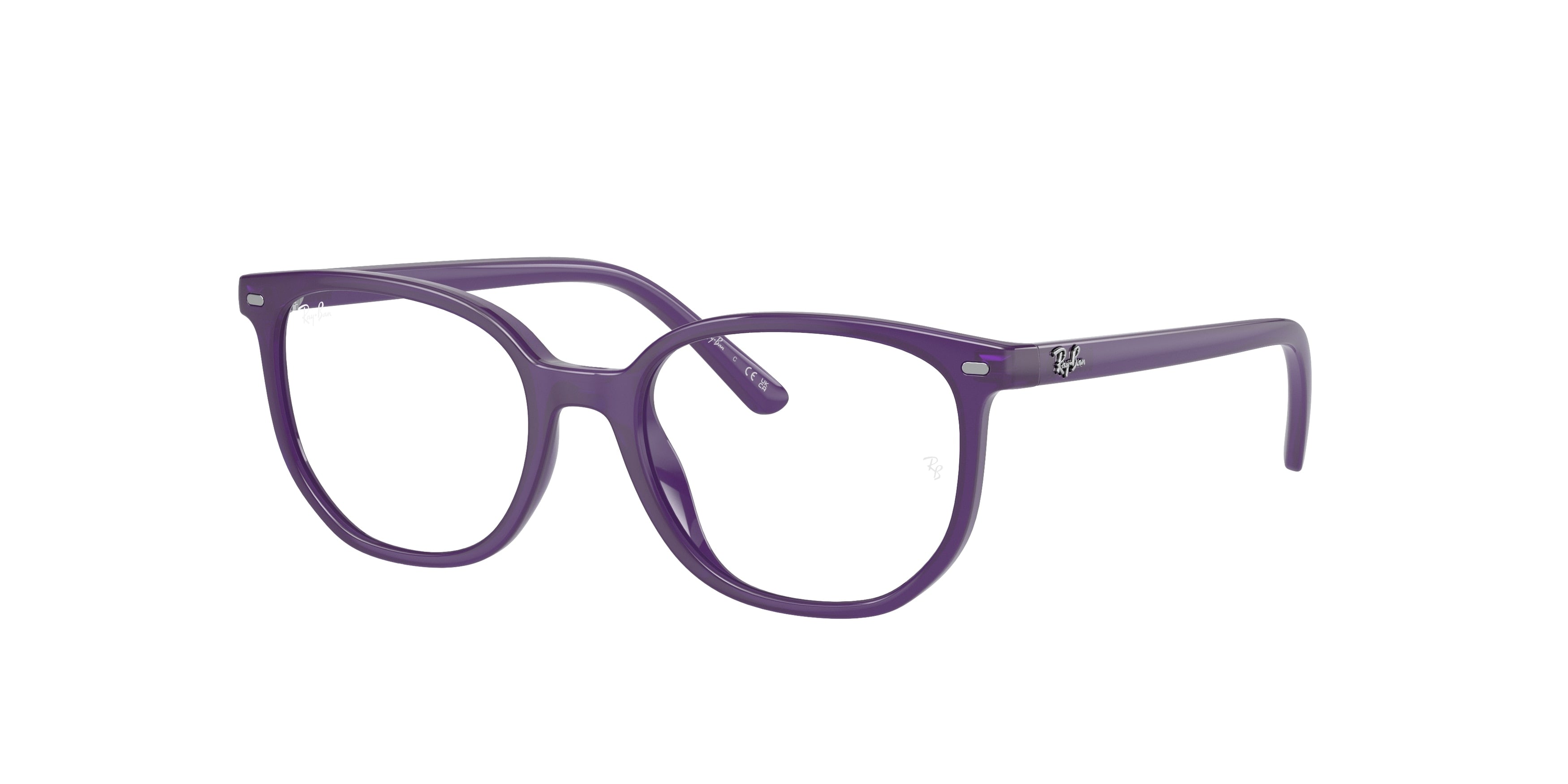 Ray-Ban Junior Vista JUNIOR ELLIOT RY9097V Irregular Eyeglasses  3935-Opal Violet 46-130-16 - Color Map Violet