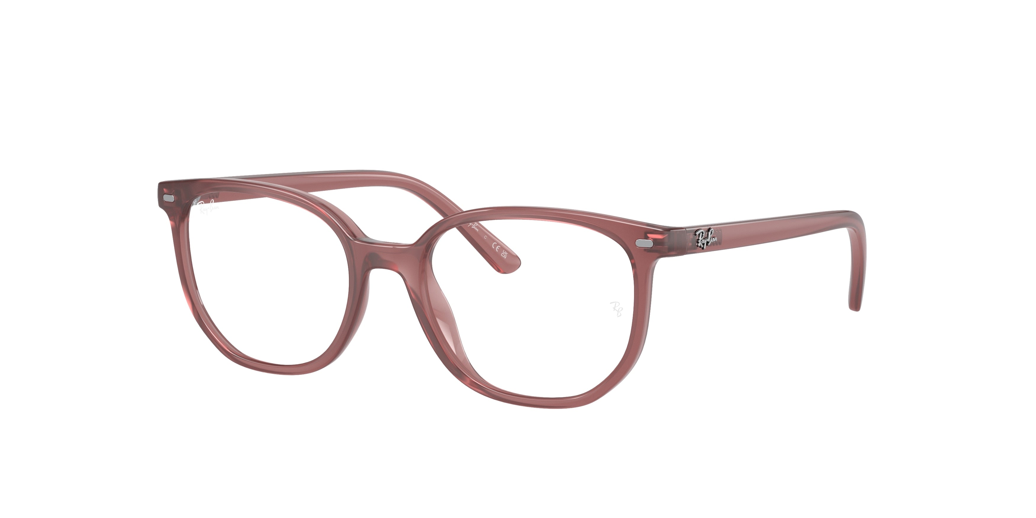 Ray-Ban Junior Vista JUNIOR ELLIOT RY9097V Irregular Eyeglasses  3936-Opal Pink 46-130-16 - Color Map Pink