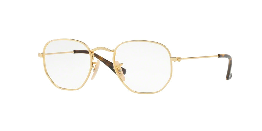 Ray-Ban Junior Vista JUNIOR HEXAGONAL RY9541V Square Eyeglasses  4051-GOLD 44-19-130 - Color Map gold