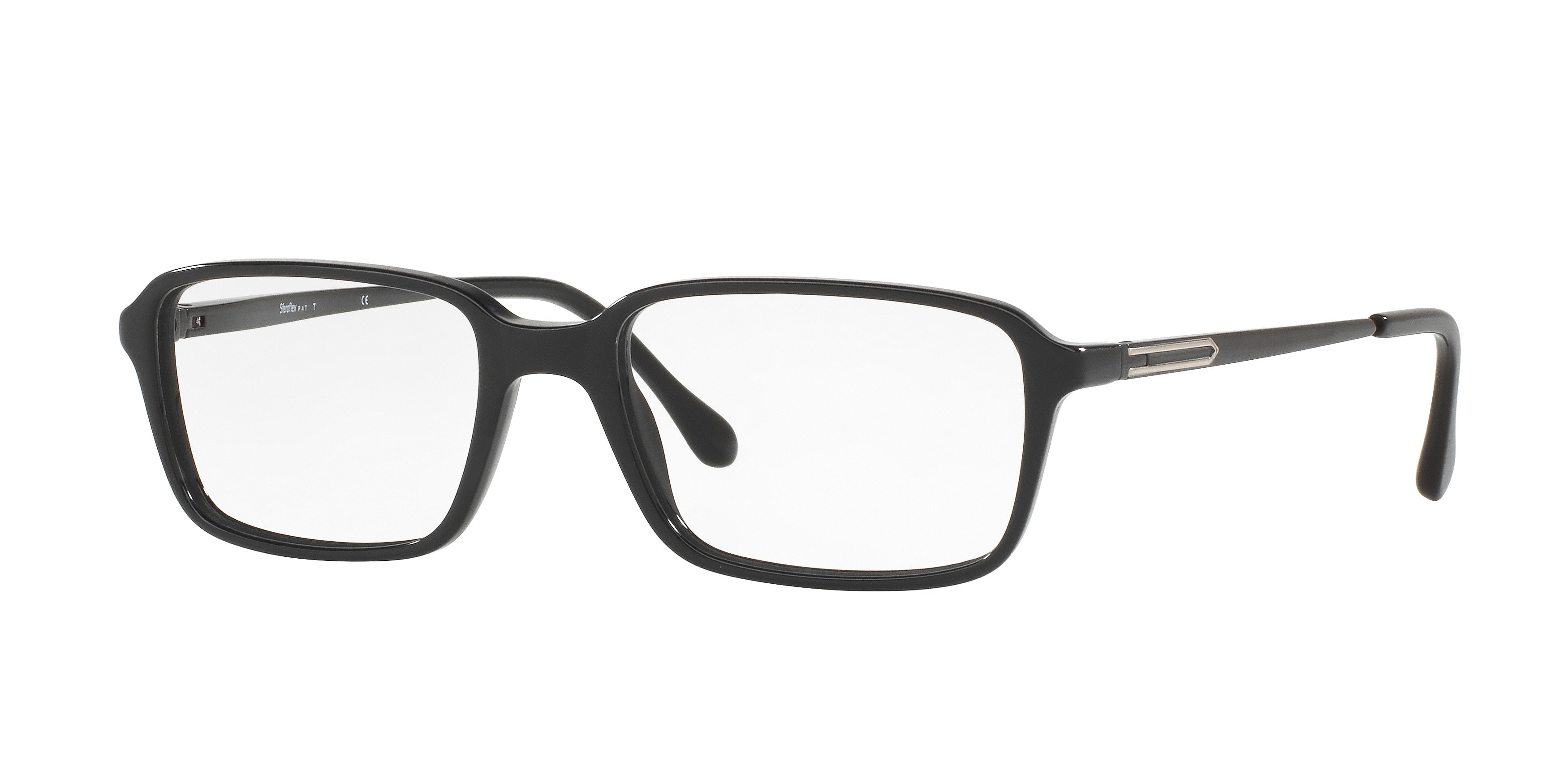 Sferoflex SF1144 Square Eyeglasses  C367-Black 55-145-18 - Color Map Black