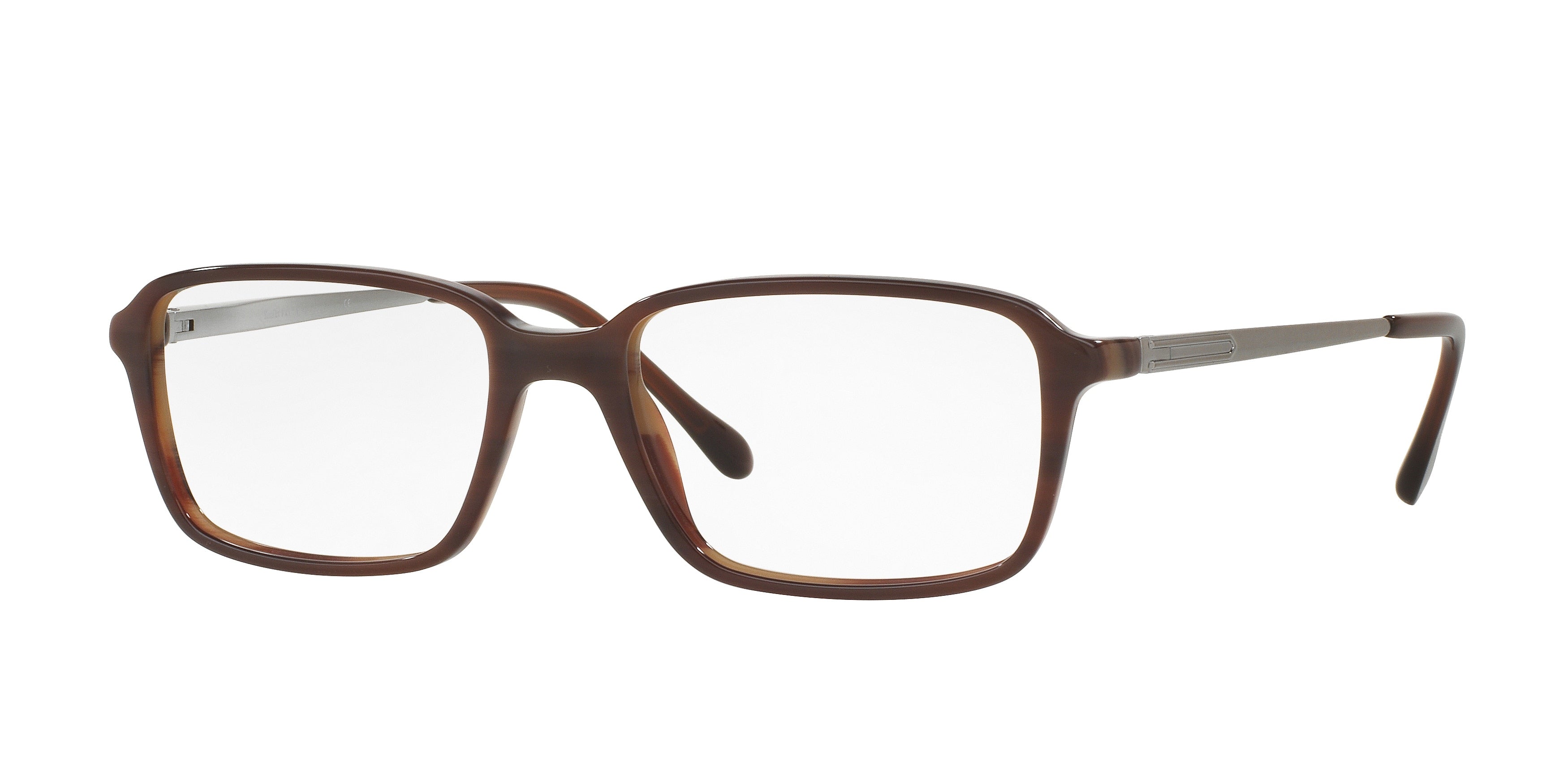 Sferoflex SF1144 Square Eyeglasses  C595-Marble Brown 55-145-18 - Color Map Brown