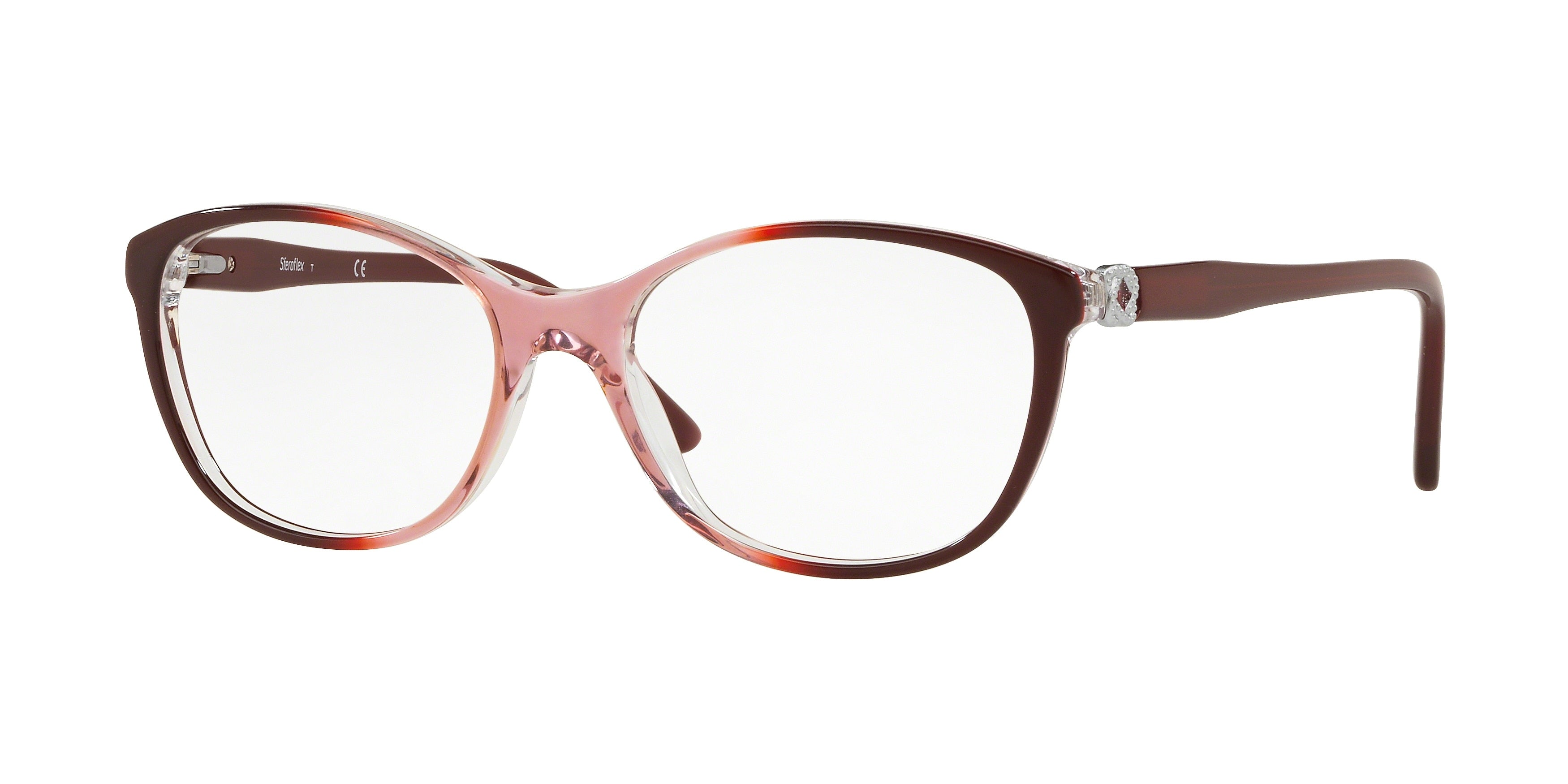 Sferoflex SF1548 Irregular Eyeglasses  C636-Pink Cyclamen 54-145-17 - Color Map Pink