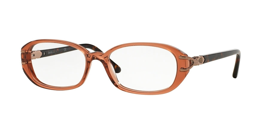Sferoflex SF1552B Oval Eyeglasses  C528-TRANSPARENT BROWN 52-17-135 - Color Map brown