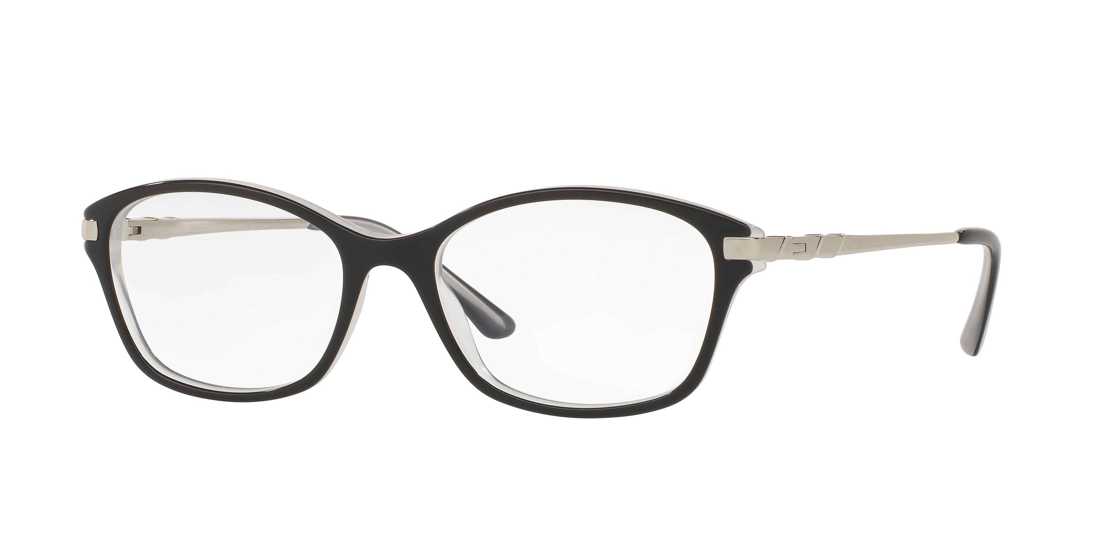 Sferoflex SF1556 Cat Eye Eyeglasses  C555-Top Black On Ice 53-135-17 - Color Map Black