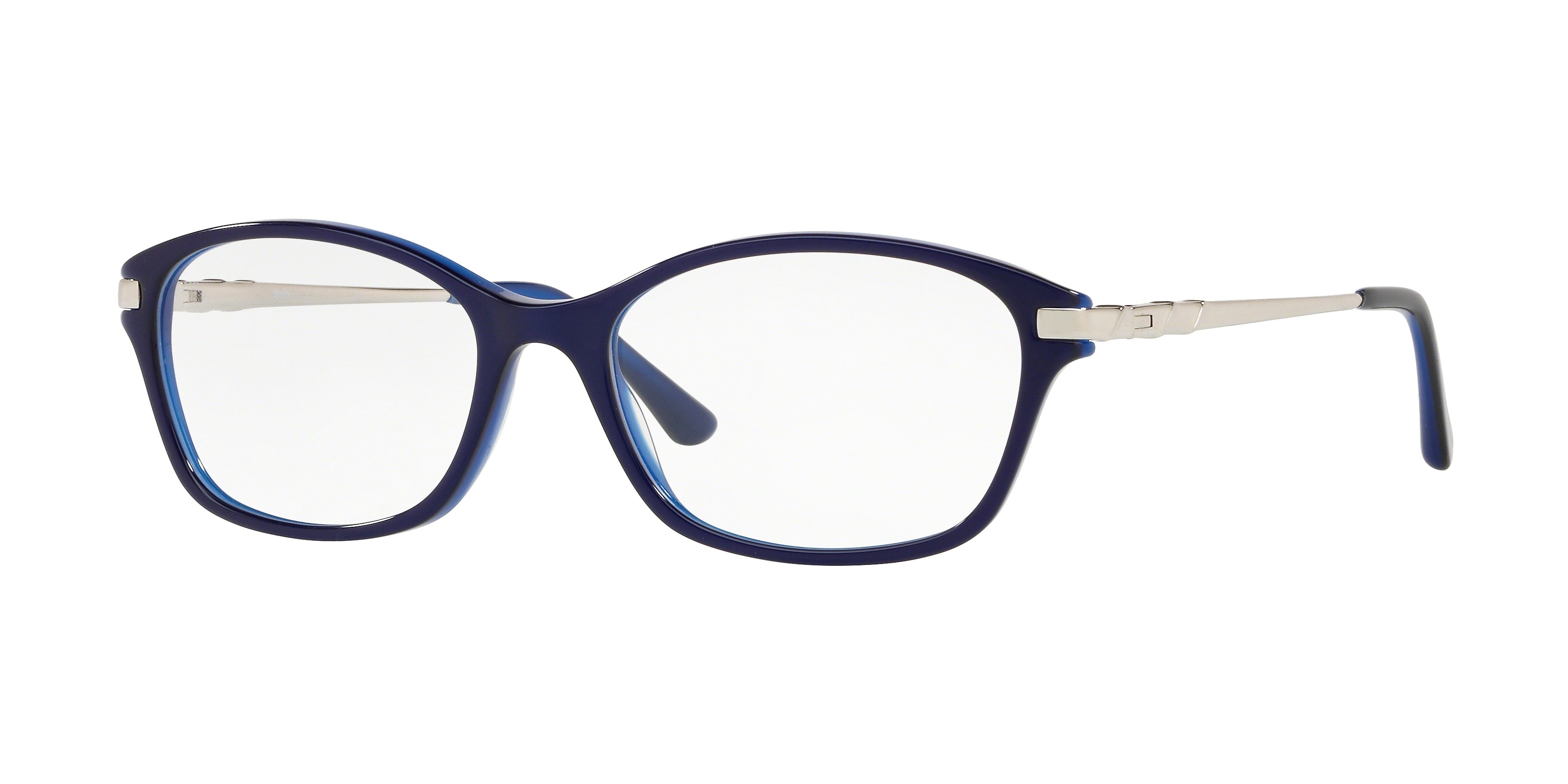 Sferoflex SF1556 Cat Eye Eyeglasses  C631-Top Blue On Opal Blue 53-135-17 - Color Map Blue