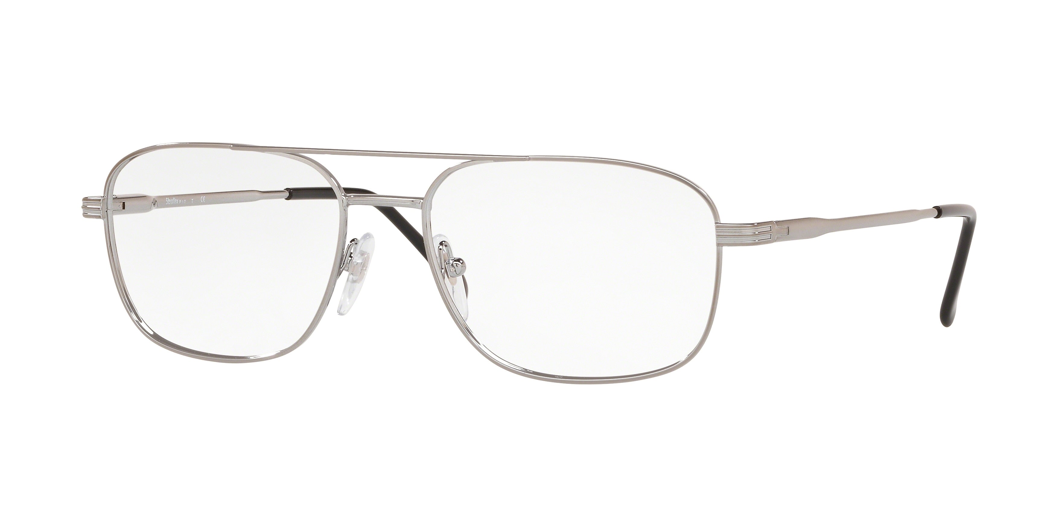Sferoflex SF2152 Square Eyeglasses  268-Gunmetal 56-140-17 - Color Map Grey