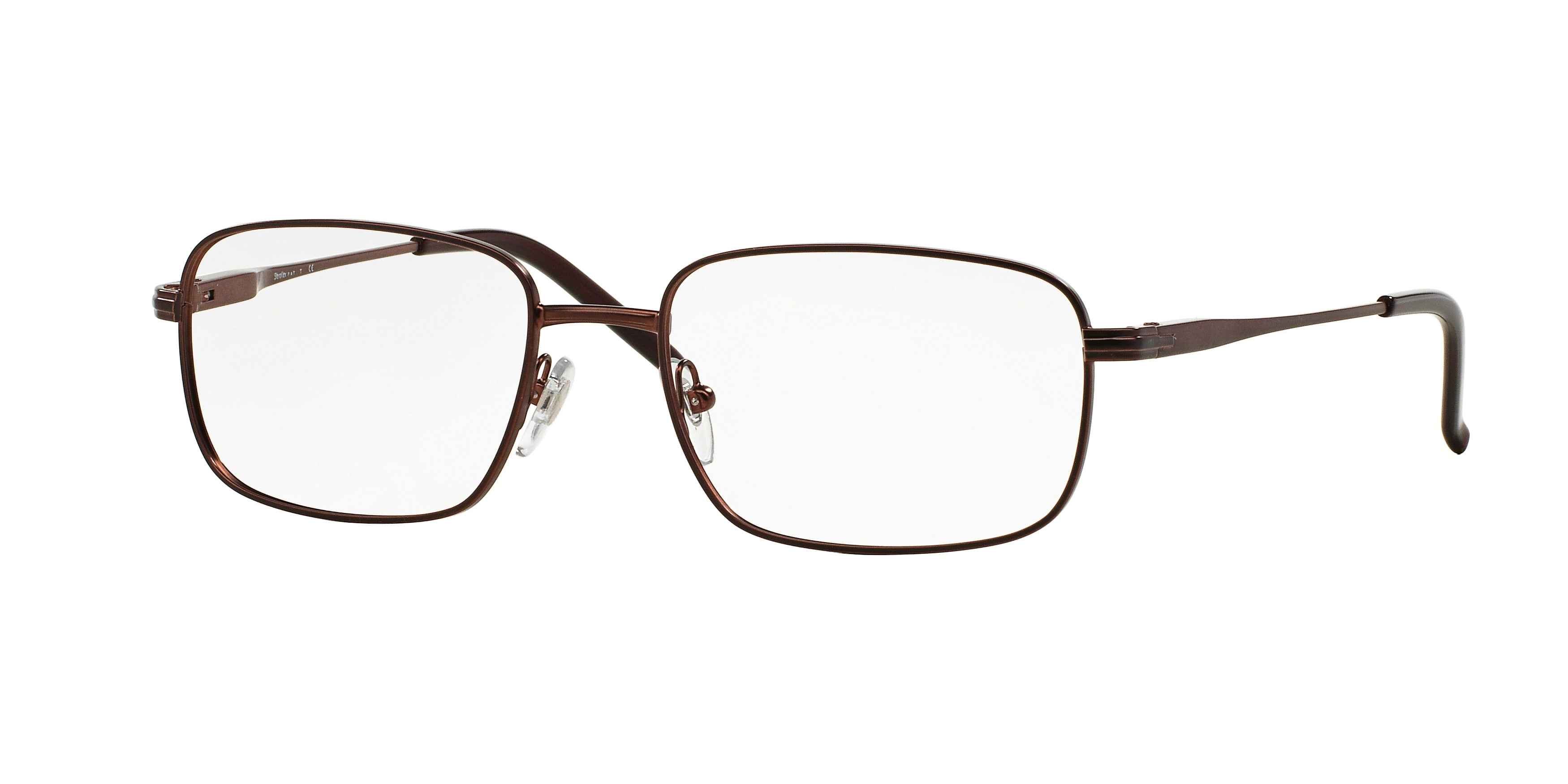 Sferoflex SF2197 Square Eyeglasses  355-Matte Dark Brown 54-140-18 - Color Map Brown