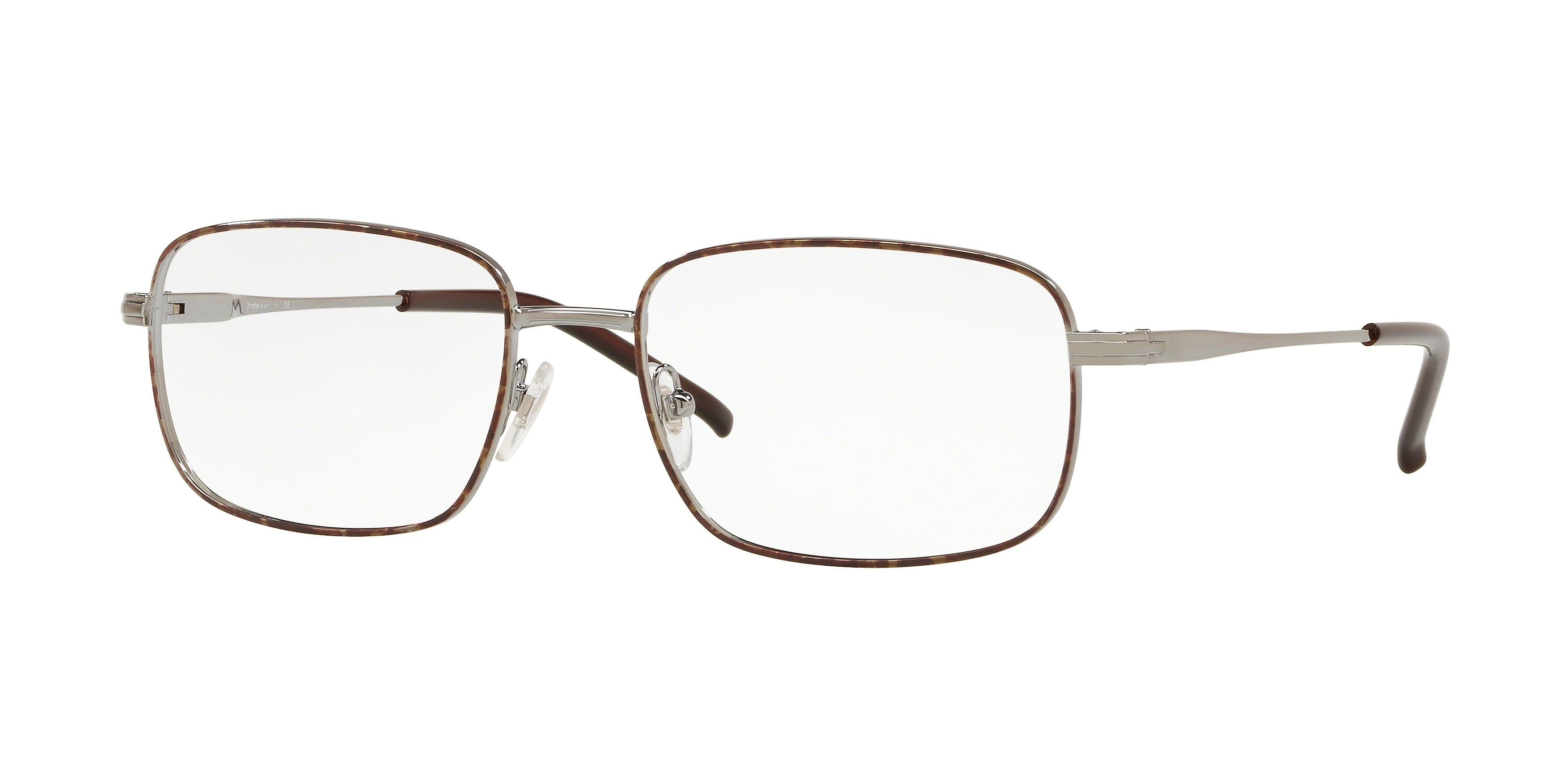 Sferoflex SF2197 Square Eyeglasses  S709-Gunmetal Tobacco 54-140-18 - Color Map Grey
