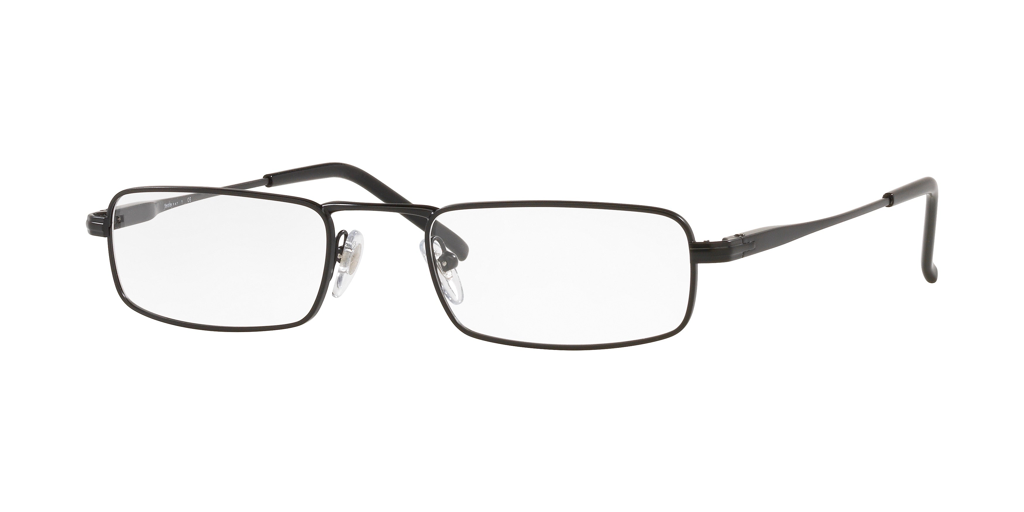 Sferoflex SF2201 Rectangle Eyeglasses  136-Matte Black 52-145-21 - Color Map Black