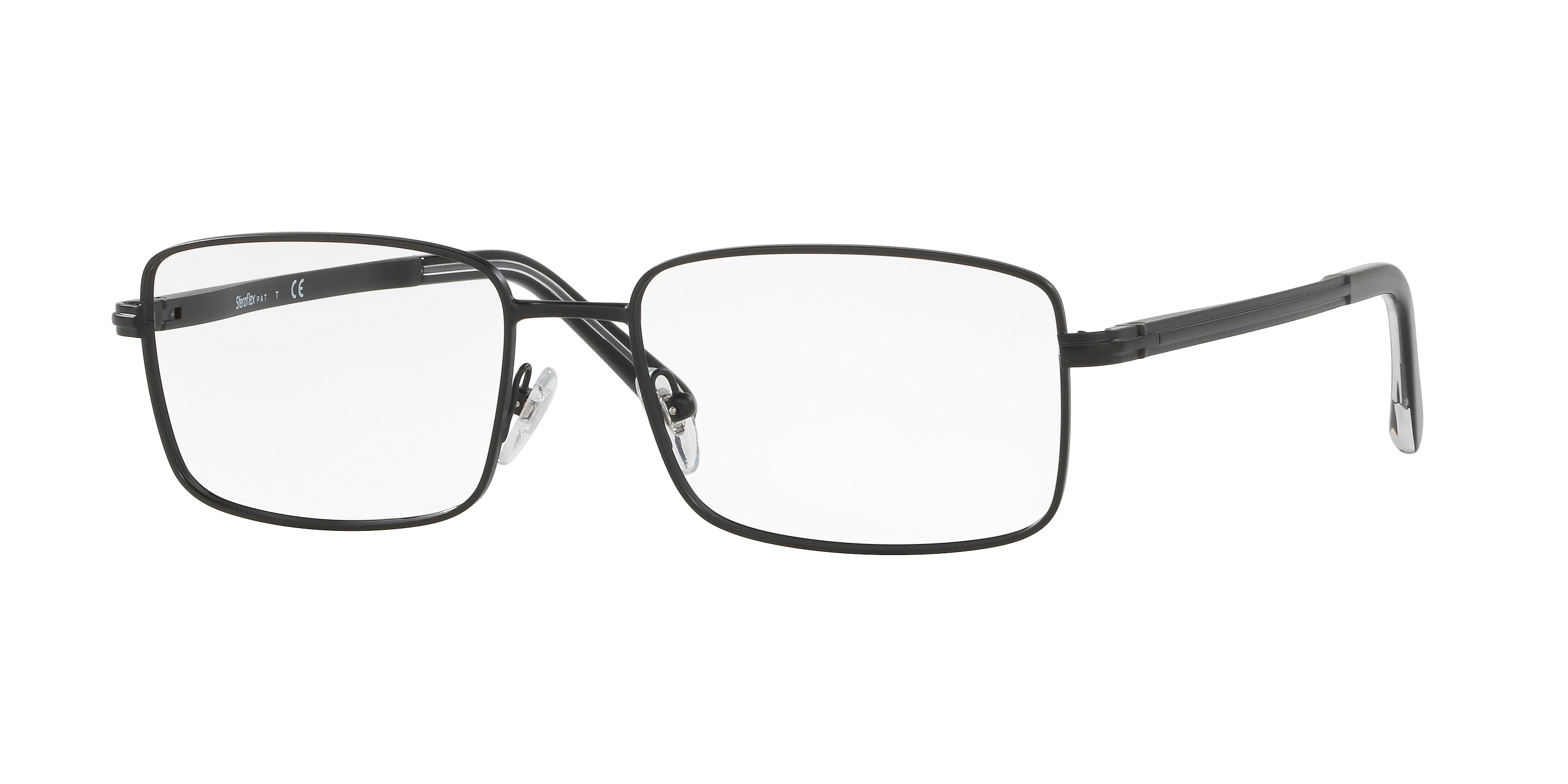 Sferoflex SF2262 Square Eyeglasses  136-Matte Black 55-145-17 - Color Map Black