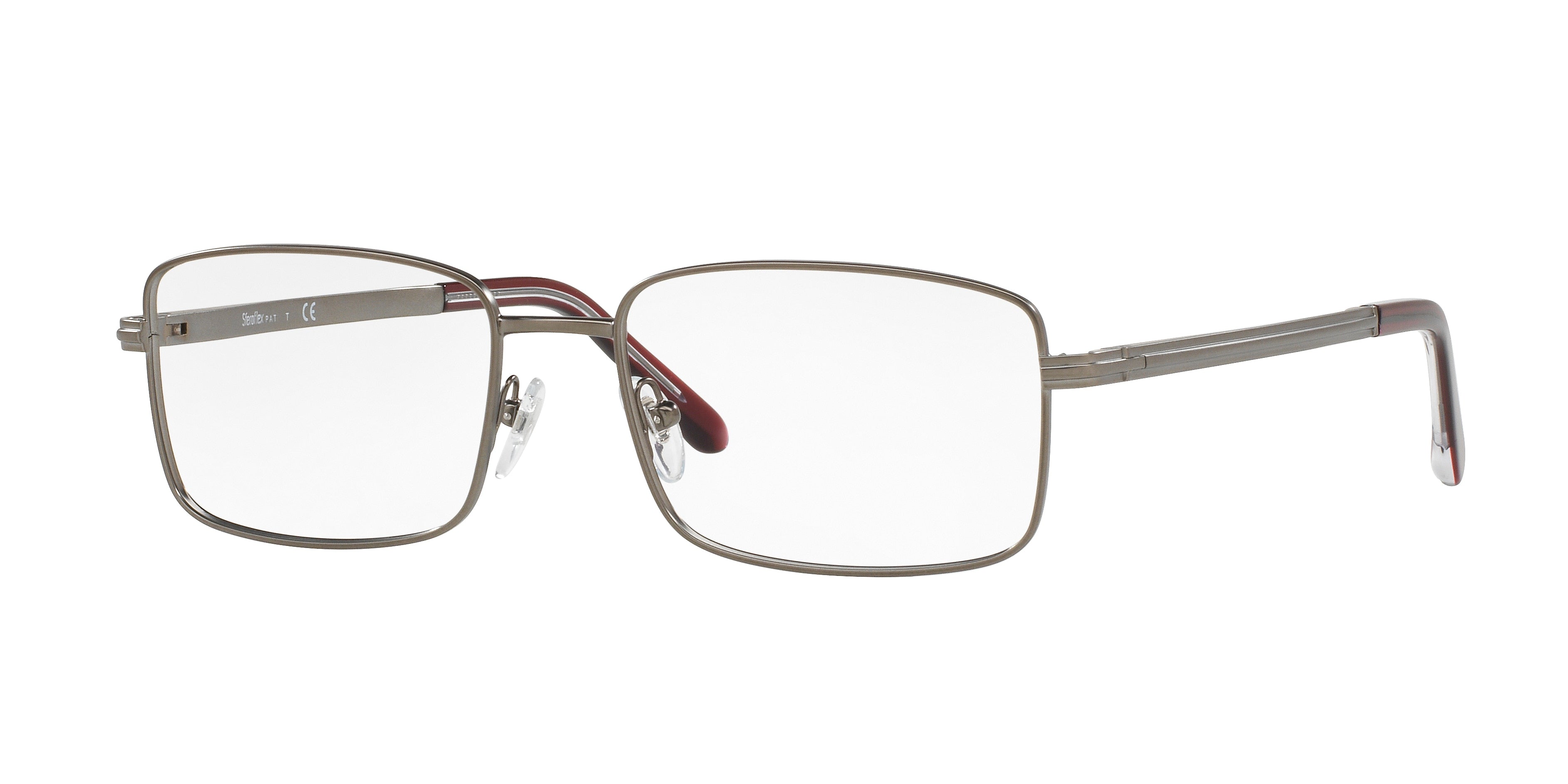 Sferoflex SF2262 Square Eyeglasses  231-Matte Gunmetal 55-145-17 - Color Map Grey