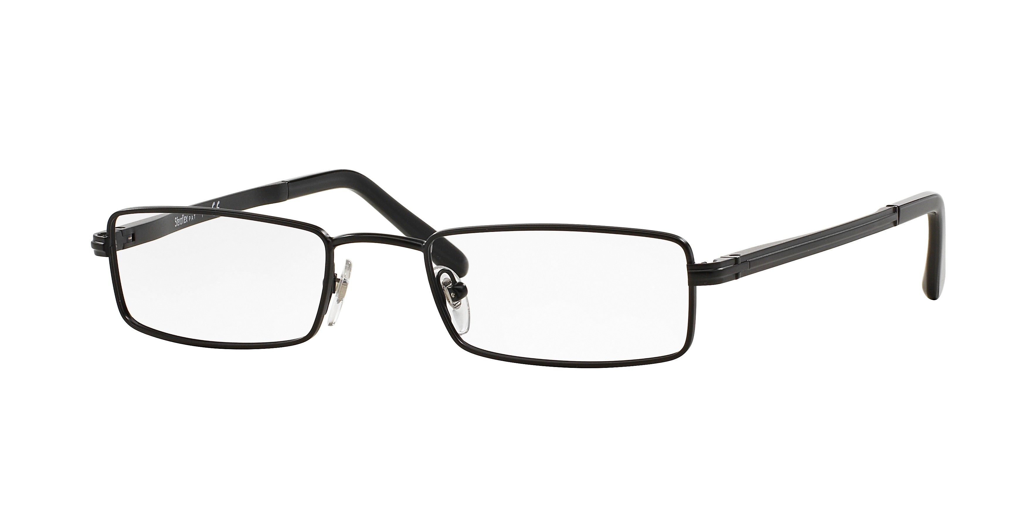 Sferoflex SF2269 Rectangle Eyeglasses  136-Matte Black 54-145-21 - Color Map Black