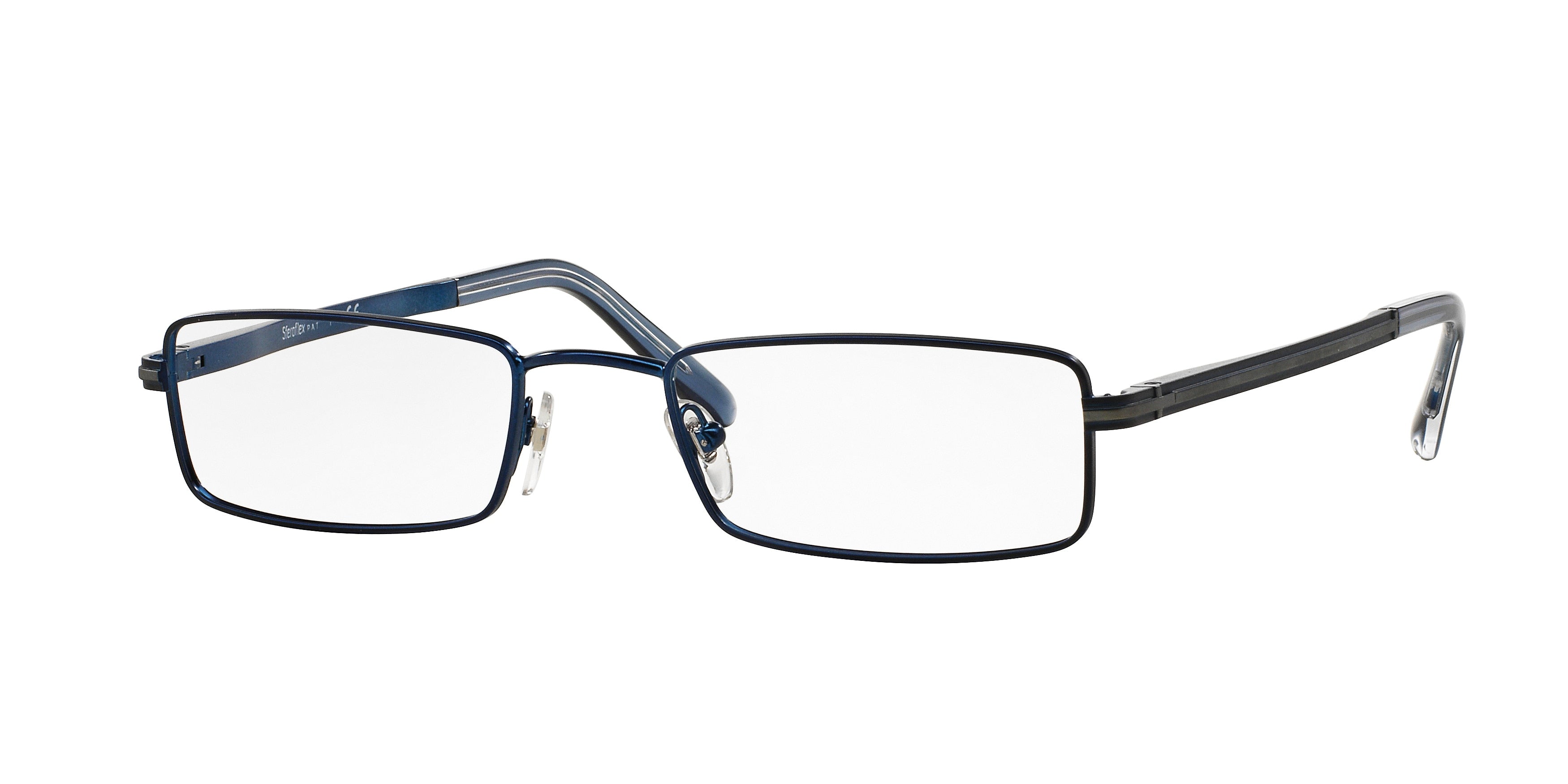 Sferoflex SF2269 Rectangle Eyeglasses  504-Matte Dark Blue 54-145-21 - Color Map Blue