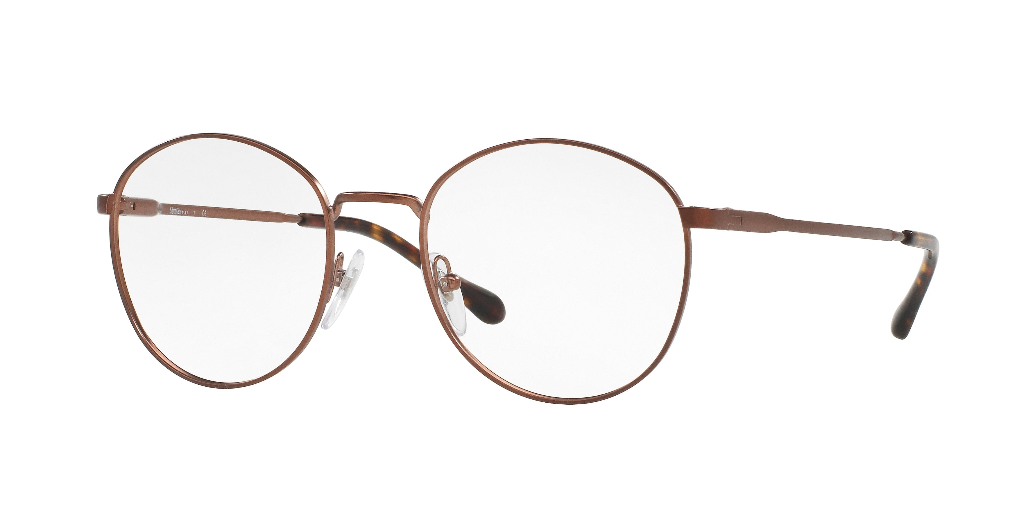 Sferoflex SF2275 Phantos Eyeglasses  355-Matte Dark Brown 53-145-20 - Color Map Brown