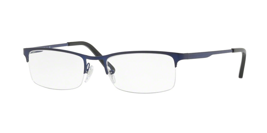 Sferoflex SF2276 Rectangle Eyeglasses  473S-MATTE DARK BLUE 52-18-140 - Color Map blue