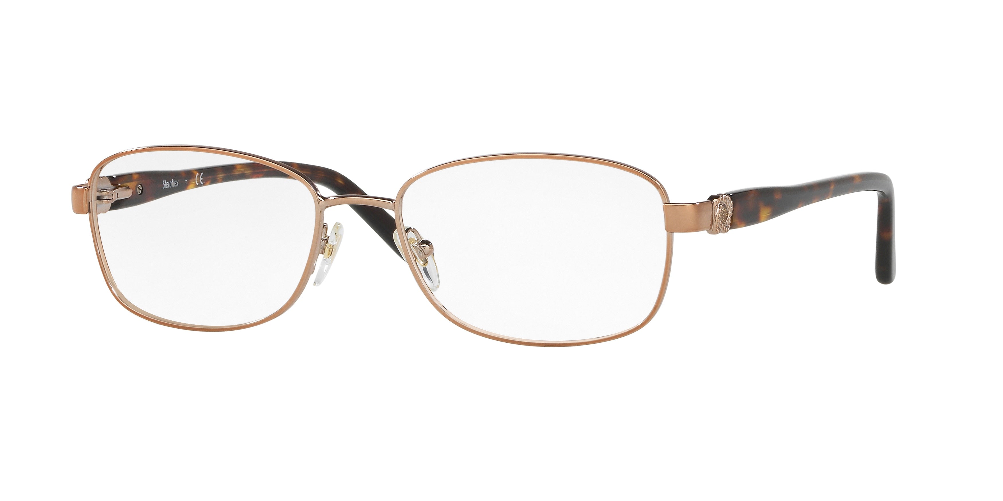 Sferoflex SF2570 Rectangle Eyeglasses  488-Shiny Copper 54-140-17 - Color Map Copper