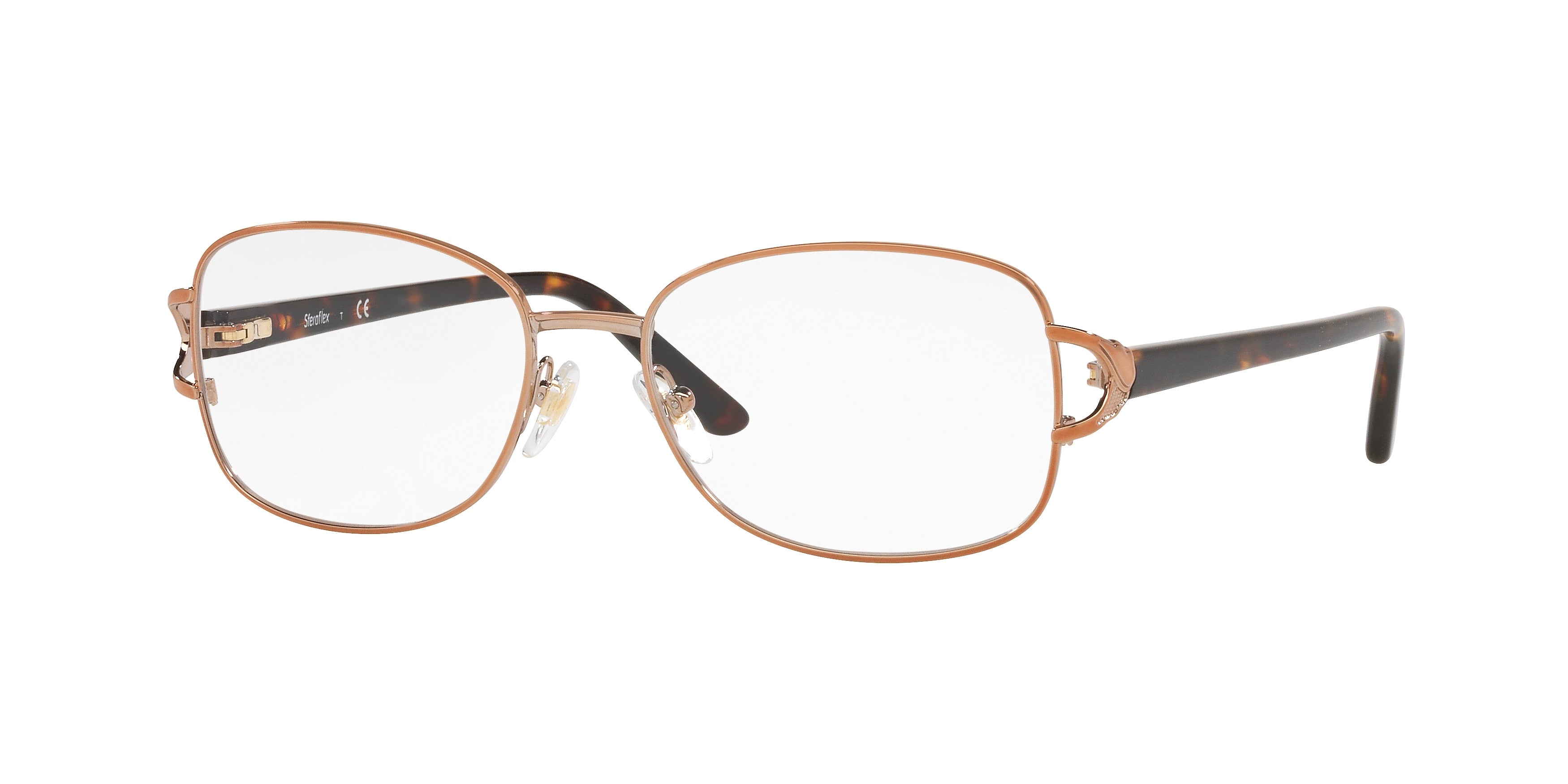 Sferoflex SF2572 Square Eyeglasses  488-Shiny Copper 52-135-16 - Color Map Copper