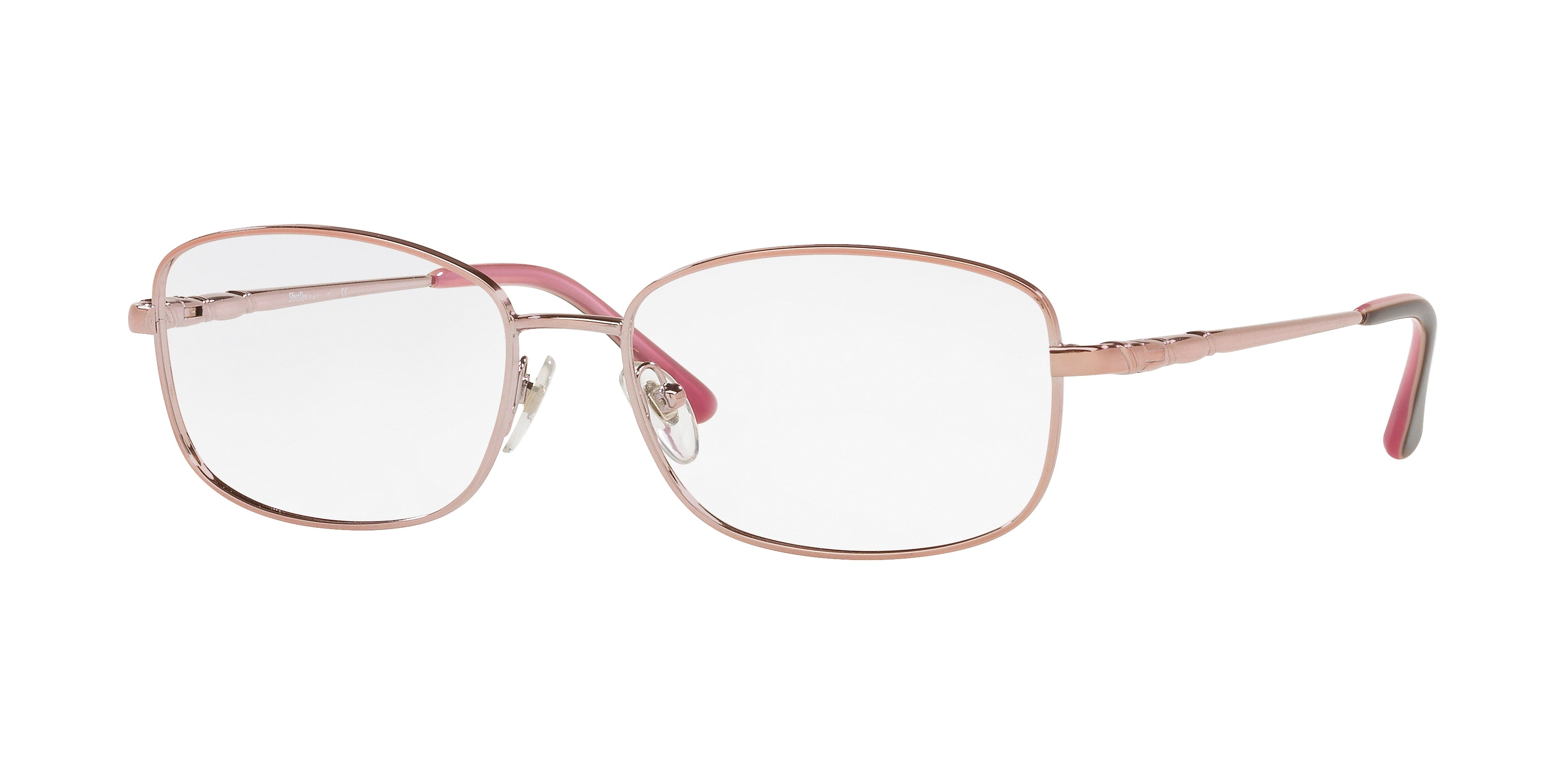 Sferoflex SF2573 Square Eyeglasses  490-Shiny Pink 55-140-16 - Color Map Pink