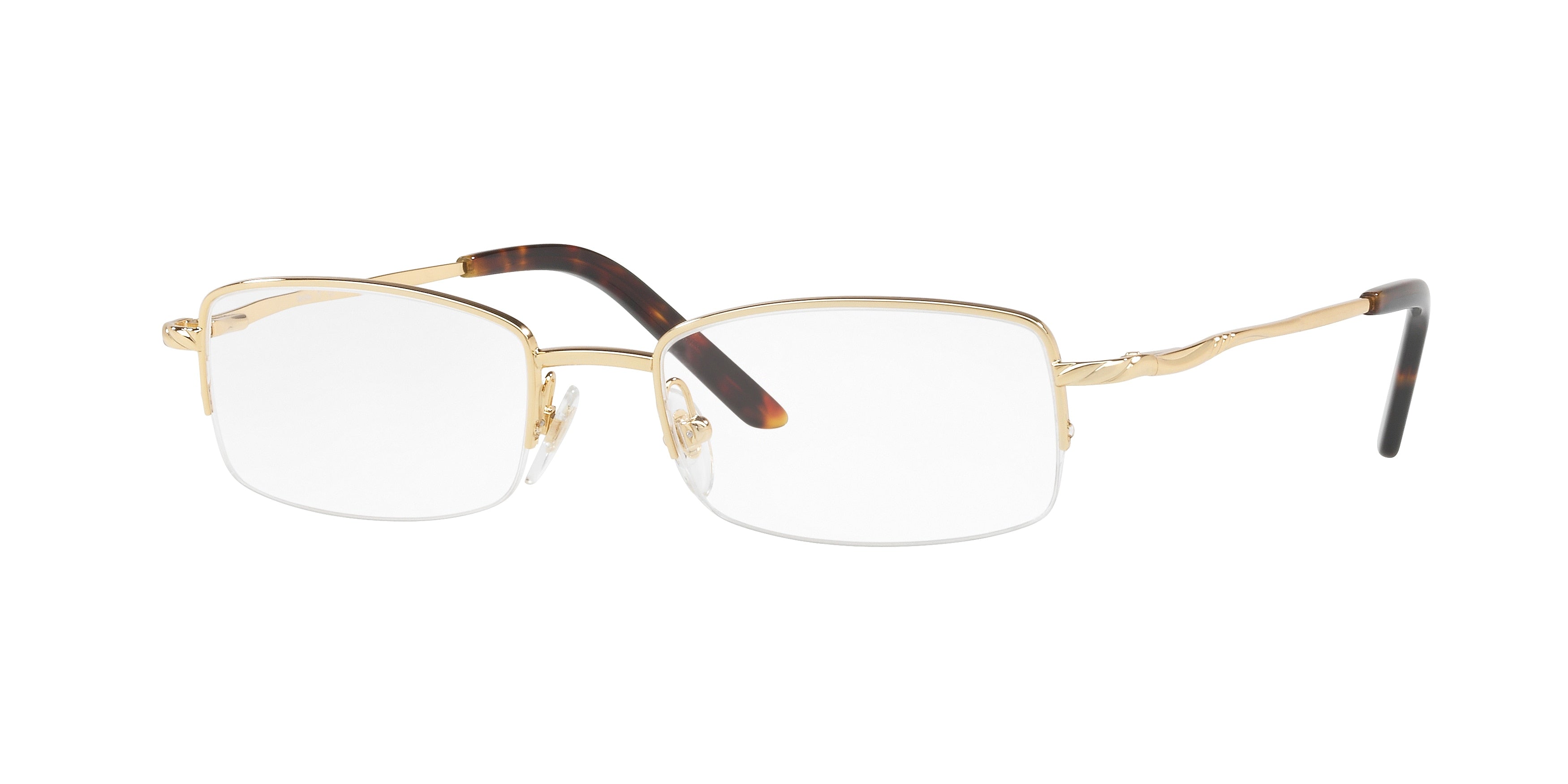 Sferoflex SF2582 Rectangle Eyeglasses  108-Gold 50-140-18 - Color Map Gold