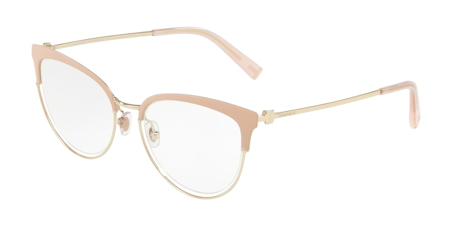 Tiffany TF1132 Cat Eye Eyeglasses  6132-MATTE NUDE/PALE GOLD 51-18-140 - Color Map pink