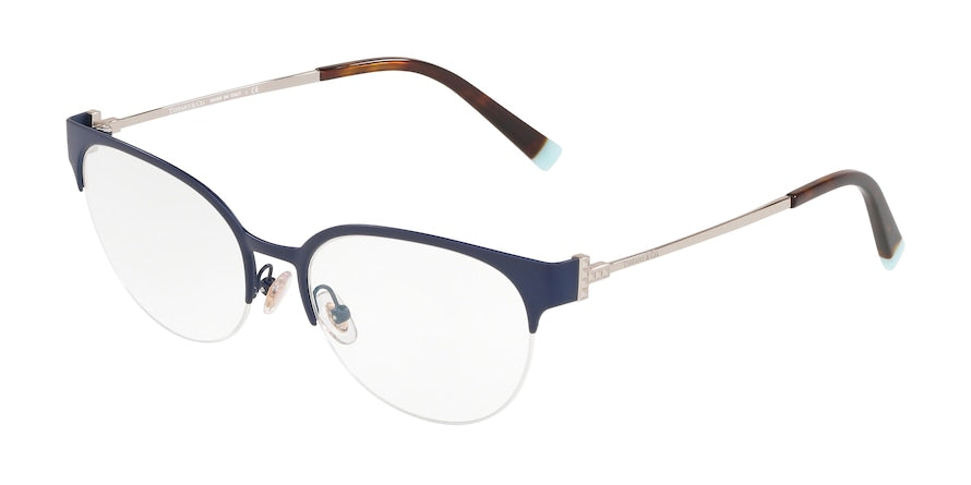 Tiffany TF1133 Oval Eyeglasses  6129-MATTE BLUE 53-17-140 - Color Map blue