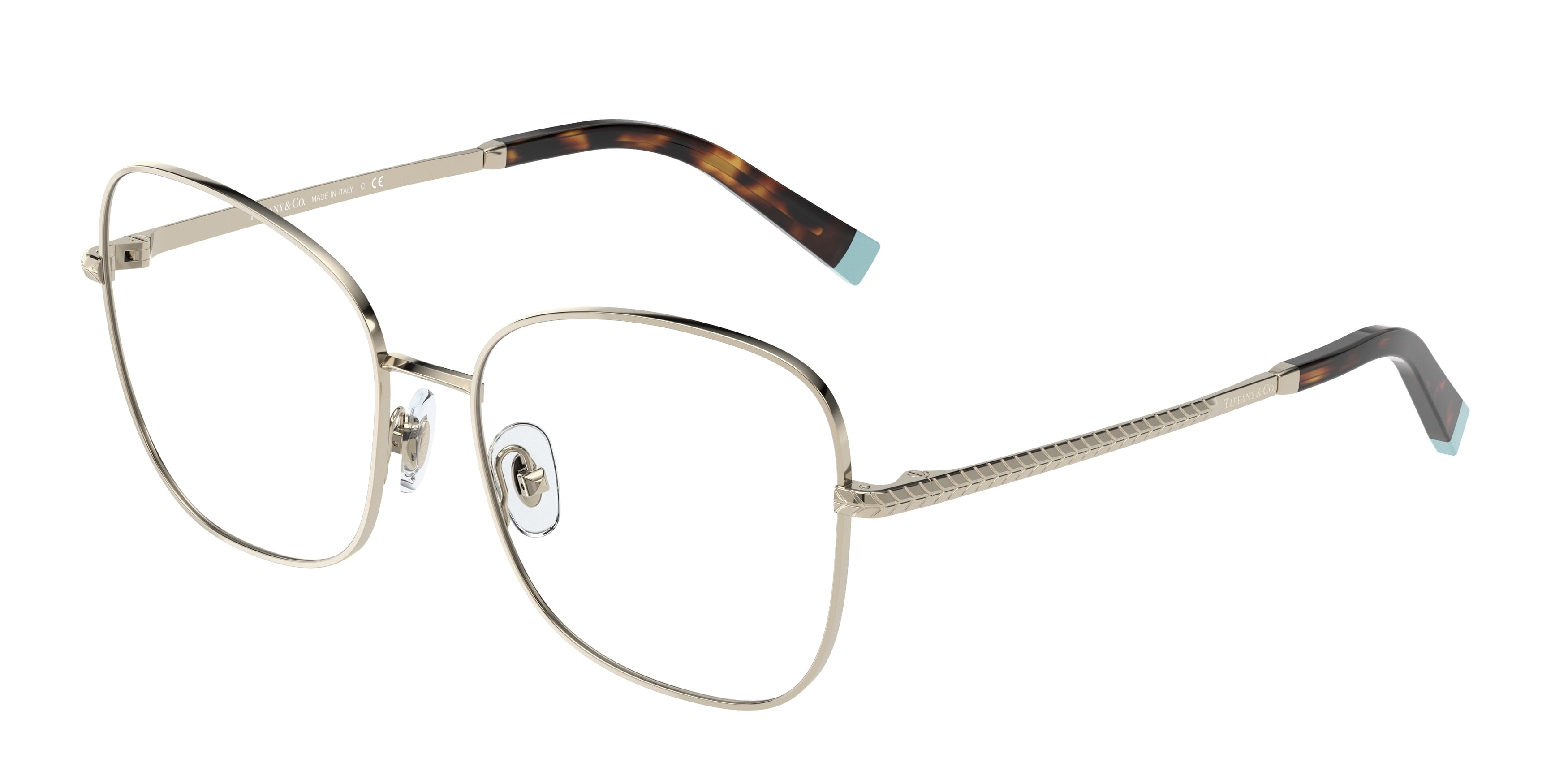Tiffany TF1146 Square Eyeglasses  6021-Pale Gold 54-140-16 - Color Map Gold