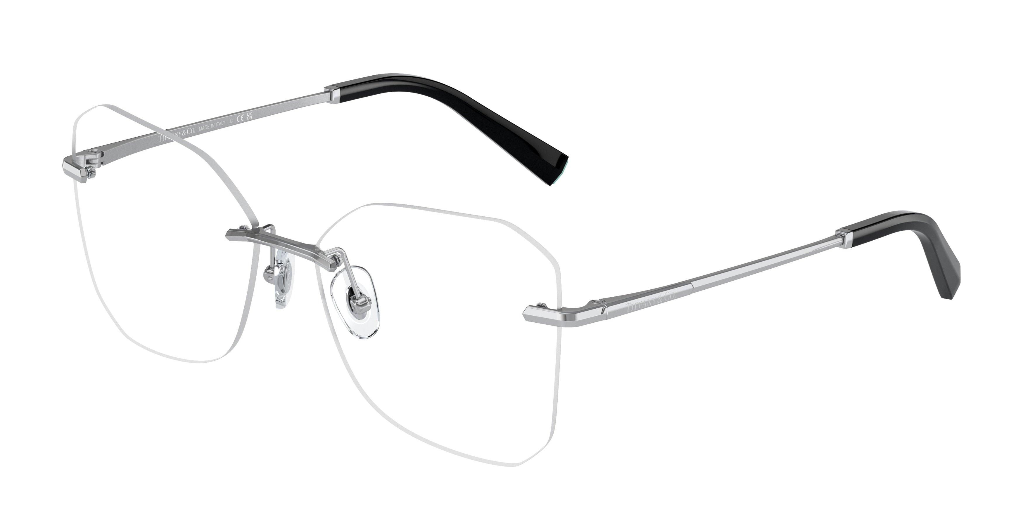Tiffany TF1150 Irregular Eyeglasses  6001-Silver 55-140-15 - Color Map Silver