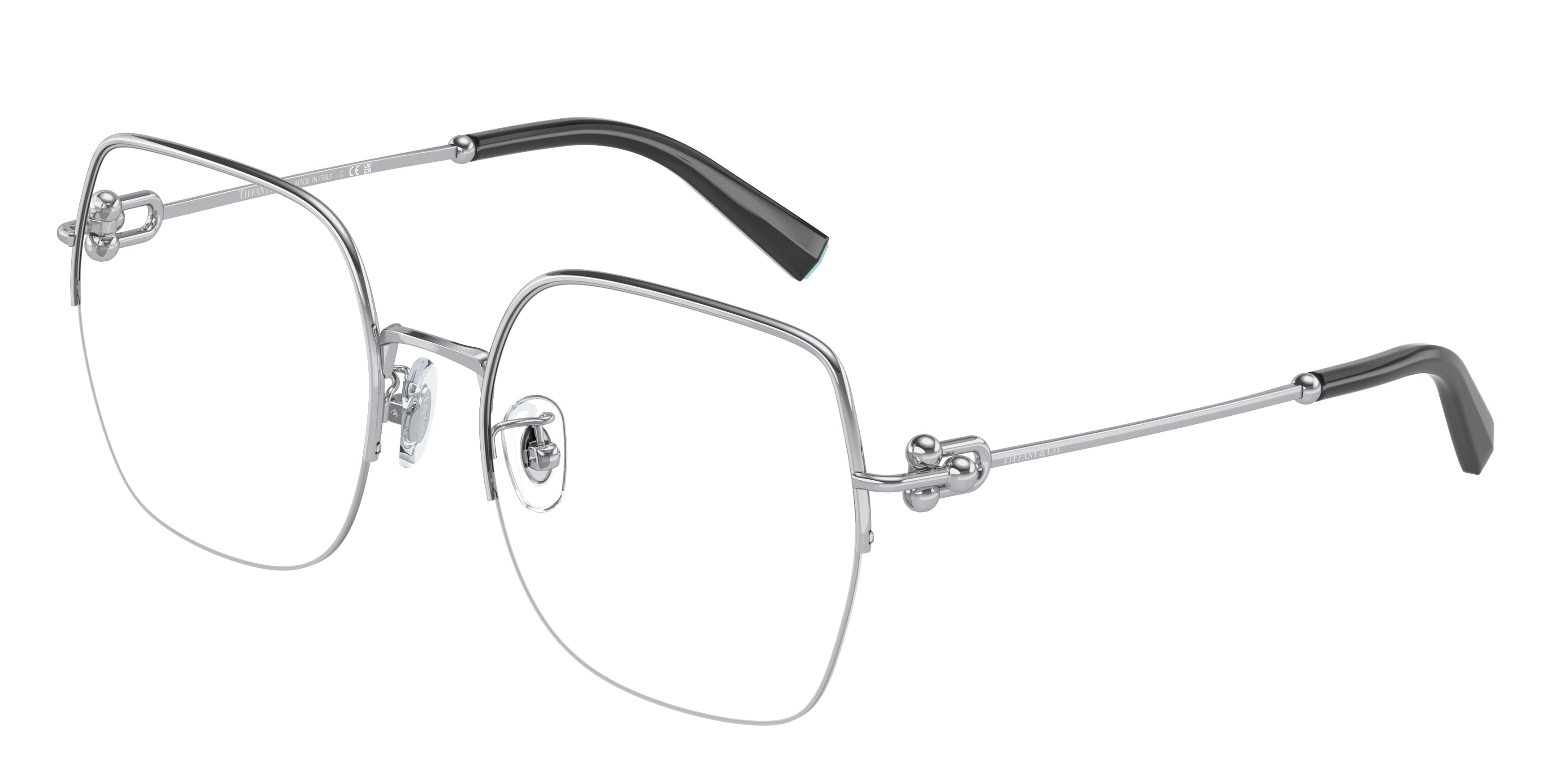Tiffany TF1153D Square Eyeglasses  6001-Silver 56-140-19 - Color Map Silver