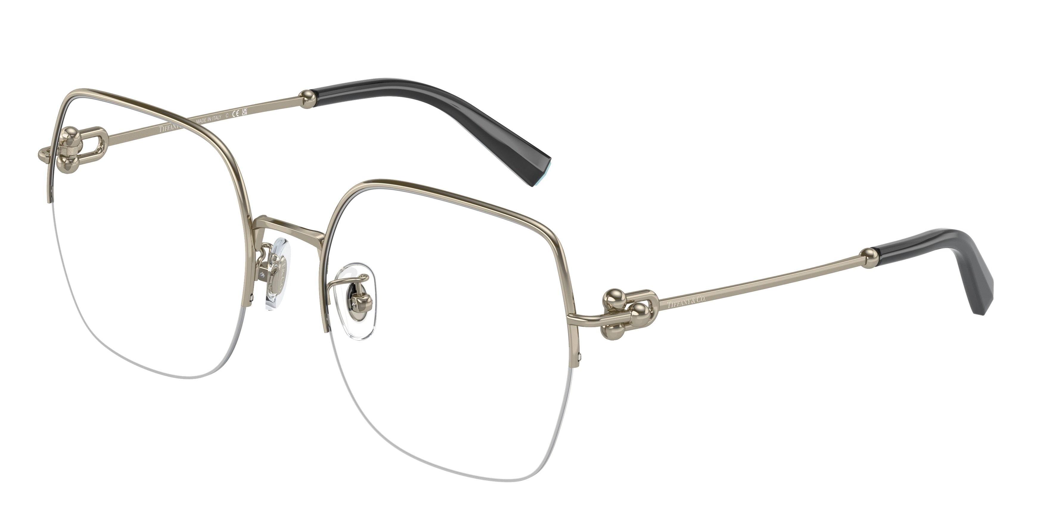 Tiffany TF1153D Square Eyeglasses  6021-Pale Gold 56-140-19 - Color Map Gold