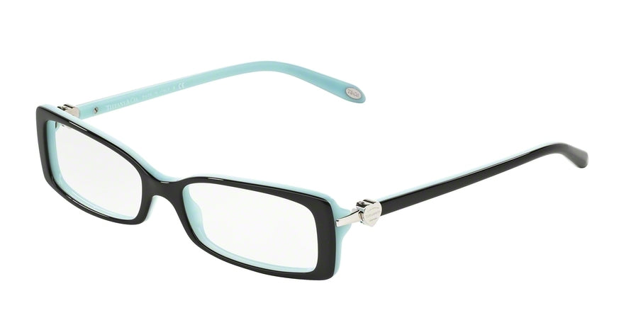 Tiffany TF2035 Rectangle Eyeglasses  8055-TOP BLACK/BLUE 50-16-135 - Color Map black