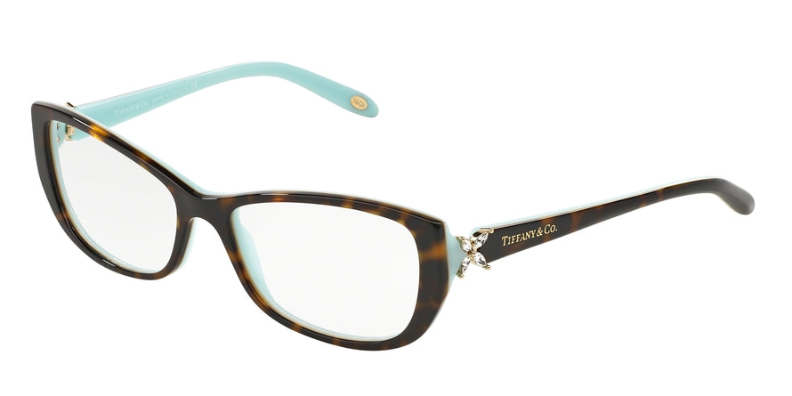 Tiffany TF2044B Cat Eye Eyeglasses  8134-TOP HAVANA/BLUE 53-16-135 - Color Map havana