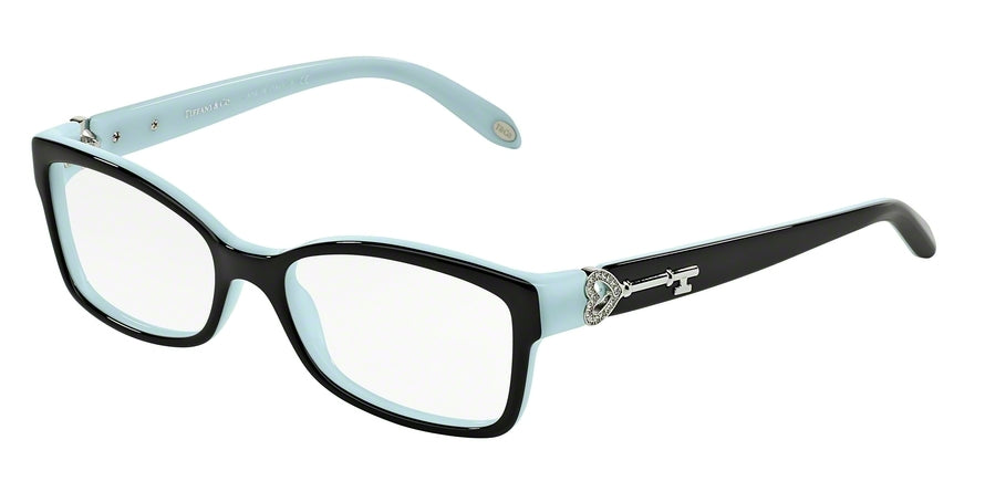 Tiffany TF2064B Rectangle Eyeglasses  8055-TOP BLACK/BLUE 53-16-135 - Color Map black