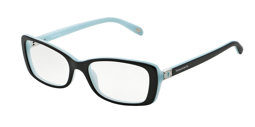 Tiffany TF2095 Rectangle Eyeglasses  8055-BLACK/BLUE 51-17-140 - Color Map black