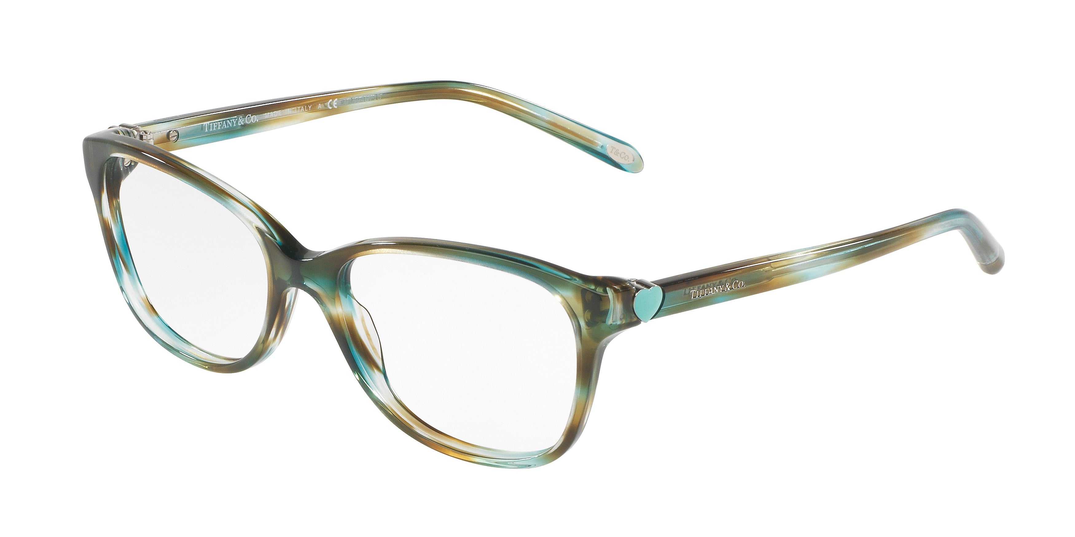 Tiffany TF2097 Square Eyeglasses  8124-Ocean Turquoise 52-135-16 - Color Map Blue