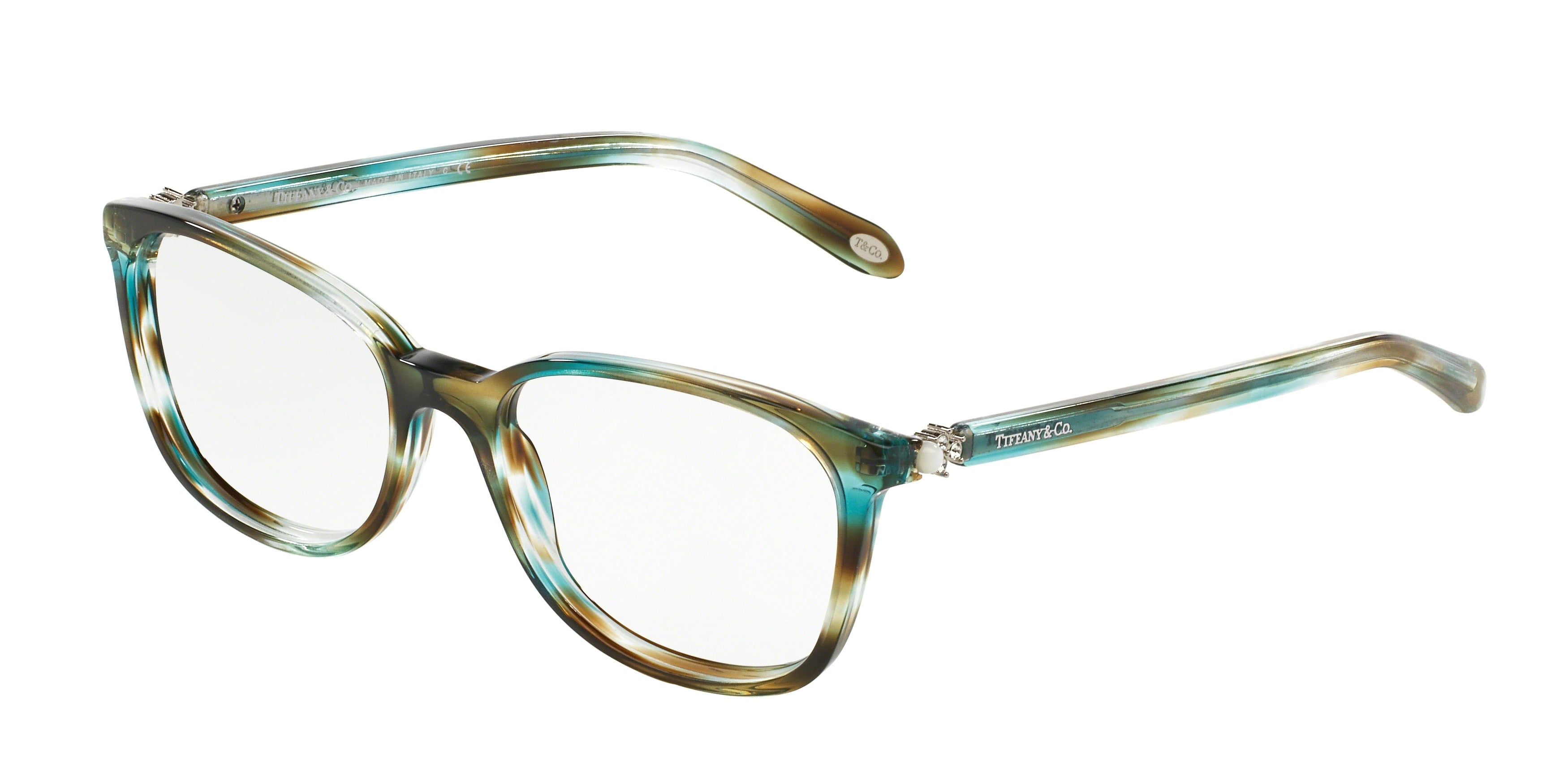 Tiffany TF2109HB Square Eyeglasses  8124-Ocean Turquoise 53-140-17 - Color Map Blue