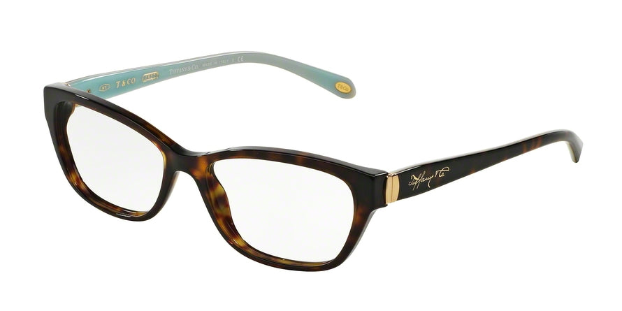 Tiffany TF2114 Square Eyeglasses  8015-DARK HAVANA 55-16-140 - Color Map havana