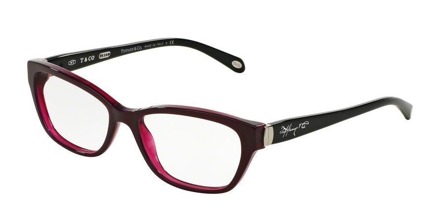 Tiffany TF2114 Square Eyeglasses  8173-PEARL PLUM 55-16-140 - Color Map violet
