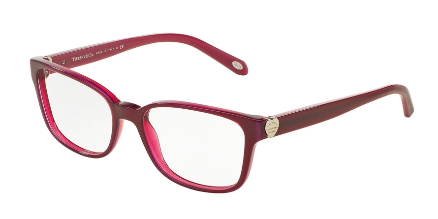 Tiffany TF2122F Cat Eye Eyeglasses  8173-PEARL PLUM 54-17-140 - Color Map bordeaux