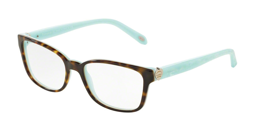 Tiffany TF2122 Cat Eye Eyeglasses  8134-HAVANA/BLUE 52-17-140 - Color Map havana