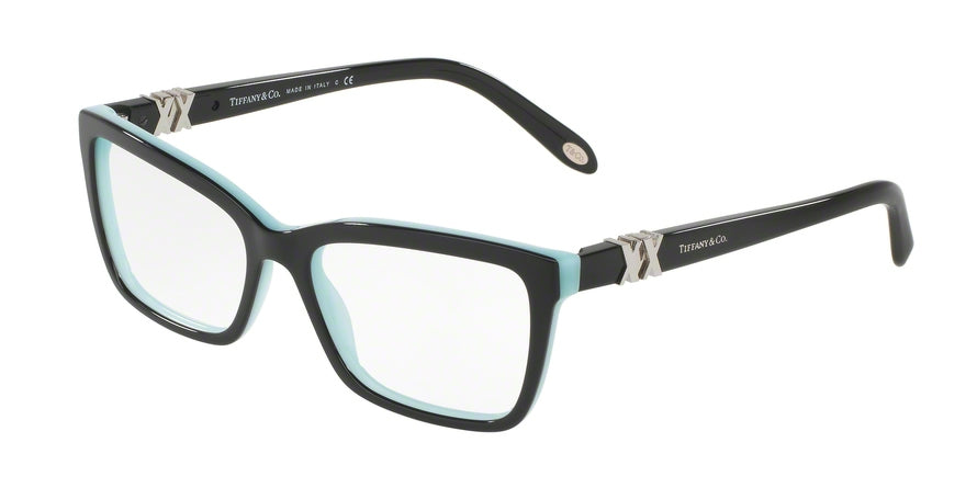 Tiffany TF2137 Cat Eye Eyeglasses  8055-BLACK/BLUE 52-16-140 - Color Map black