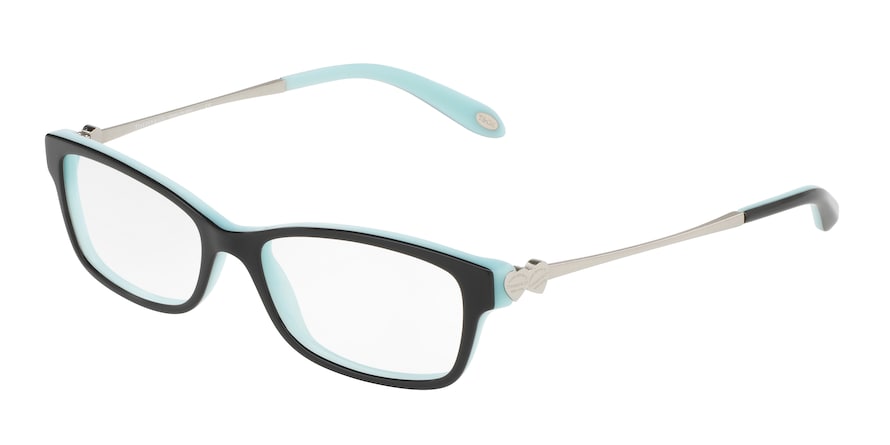 Tiffany TF2140 Rectangle Eyeglasses  8055-BLACK/BLUE 51-16-135 - Color Map black