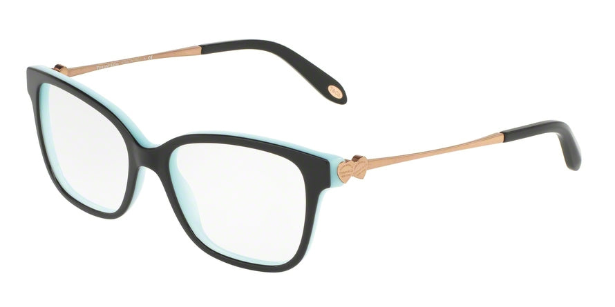 Tiffany TF2141 Square Eyeglasses  8055-BLACK/BLUE 52-16-140 - Color Map black