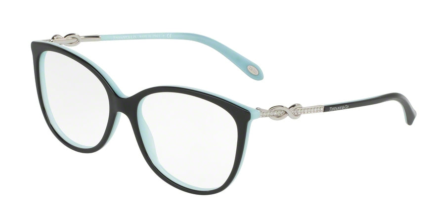 Tiffany TF2143BF Oval Eyeglasses  8055-BLACK/BLUE 55-15-140 - Color Map black