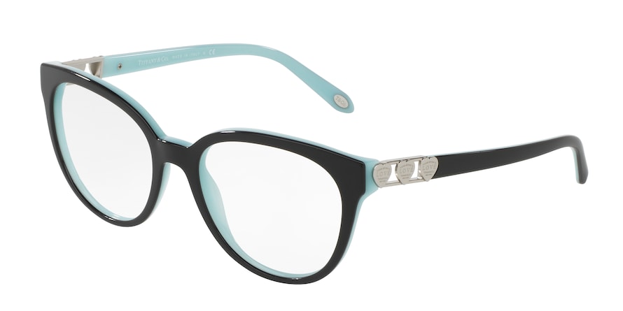Tiffany TF2145 Phantos Eyeglasses  8055-BLACK/BLUE 54-18-140 - Color Map black
