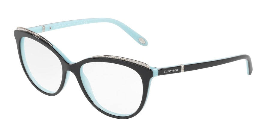 Tiffany TF2147B Cat Eye Eyeglasses  8055-BLACK/BLUE 52-16-140 - Color Map black